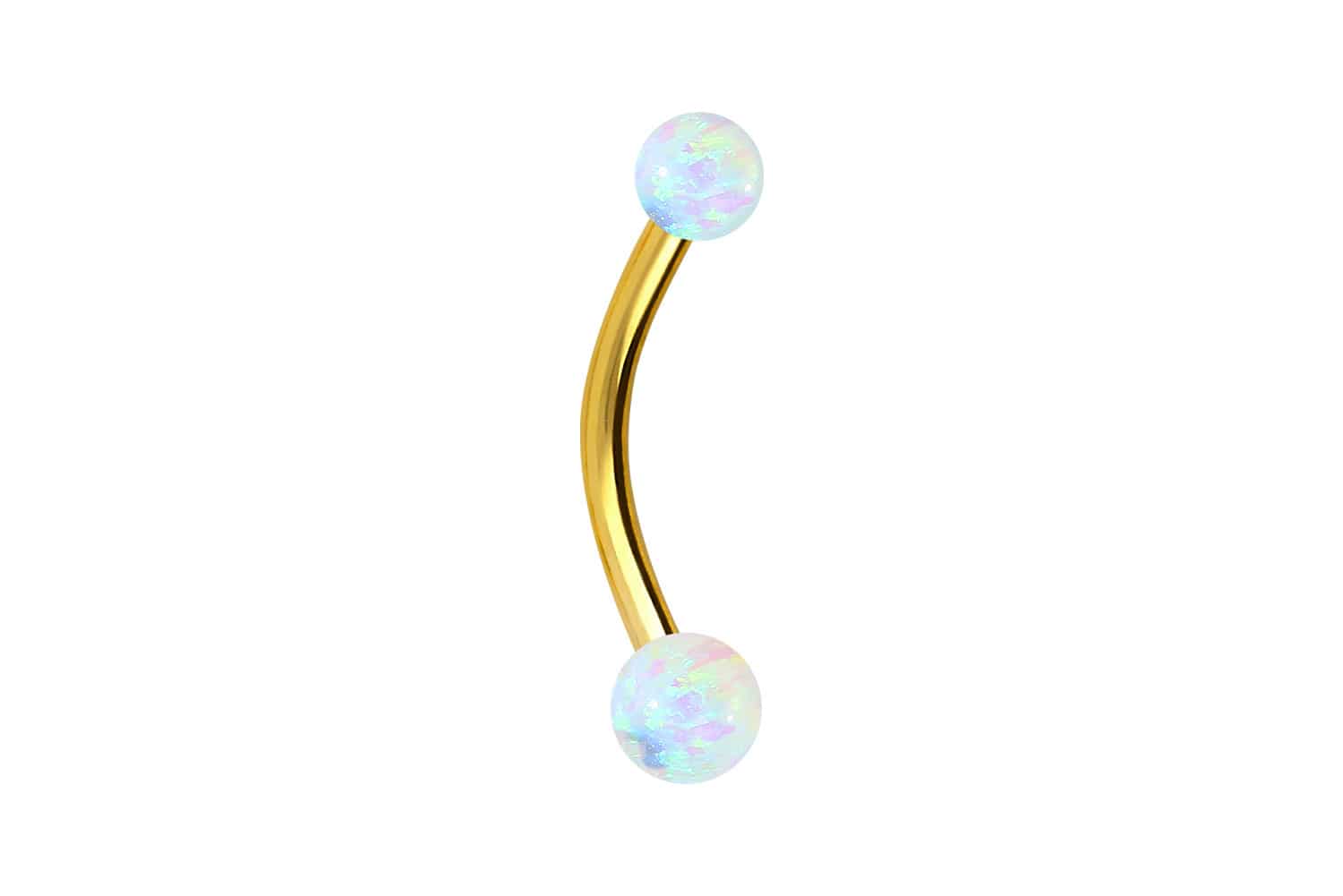 Titan Mini Bananabell Piercing SYNTHETISCHE OPALE